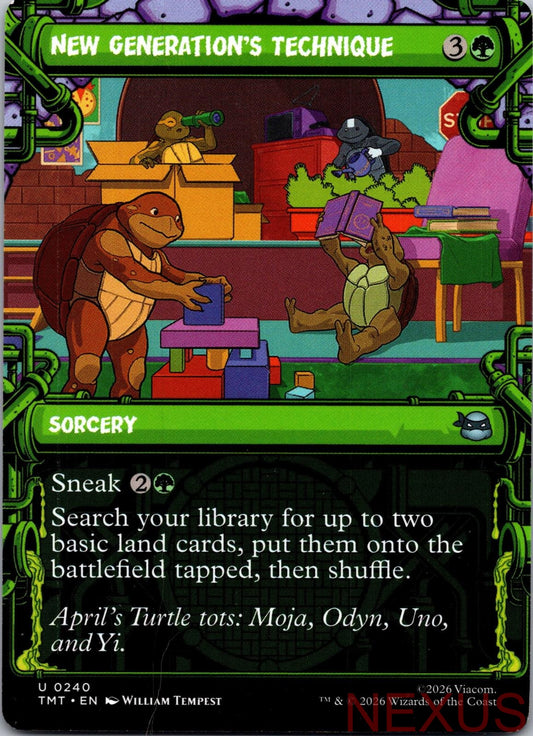 New Generation's Technique (Showcase) 0240 Teenage Mutant Ninja Turtles NM