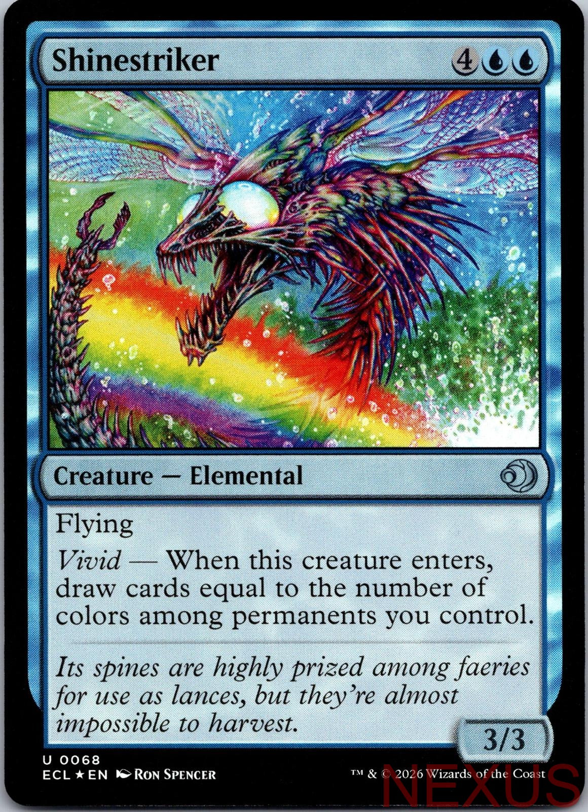Shinestriker 68 Uncommon Foil Near Mint