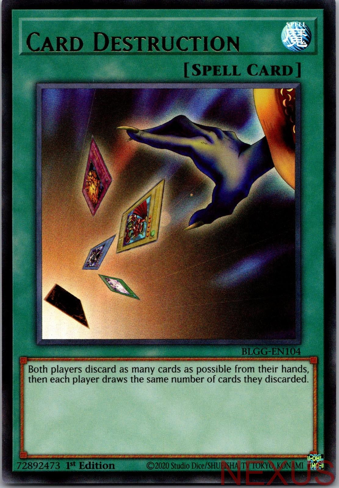 Card Destruction BLGG-EN104 Ultra Rare 1st Edition Near Mint