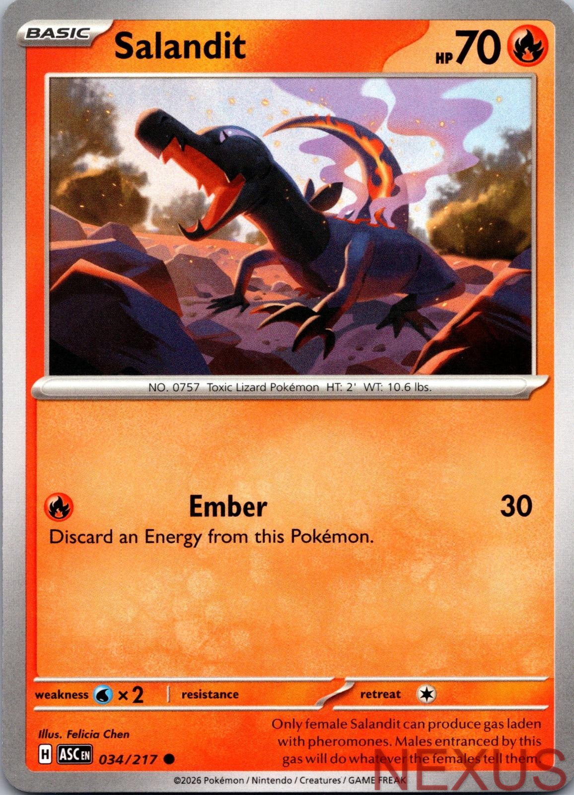 Salandit 034/217 Common Near Mint