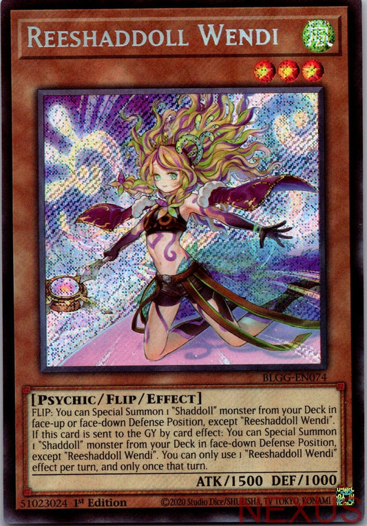 Reeshaddoll Wendi BLGG-EN074 Secret Rare 1st Edition Near Mint