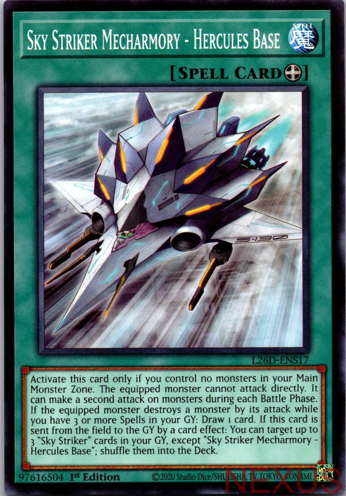 Sky Striker Mecharmory - Hercules Base L26D-ENS17 1st Edition NM