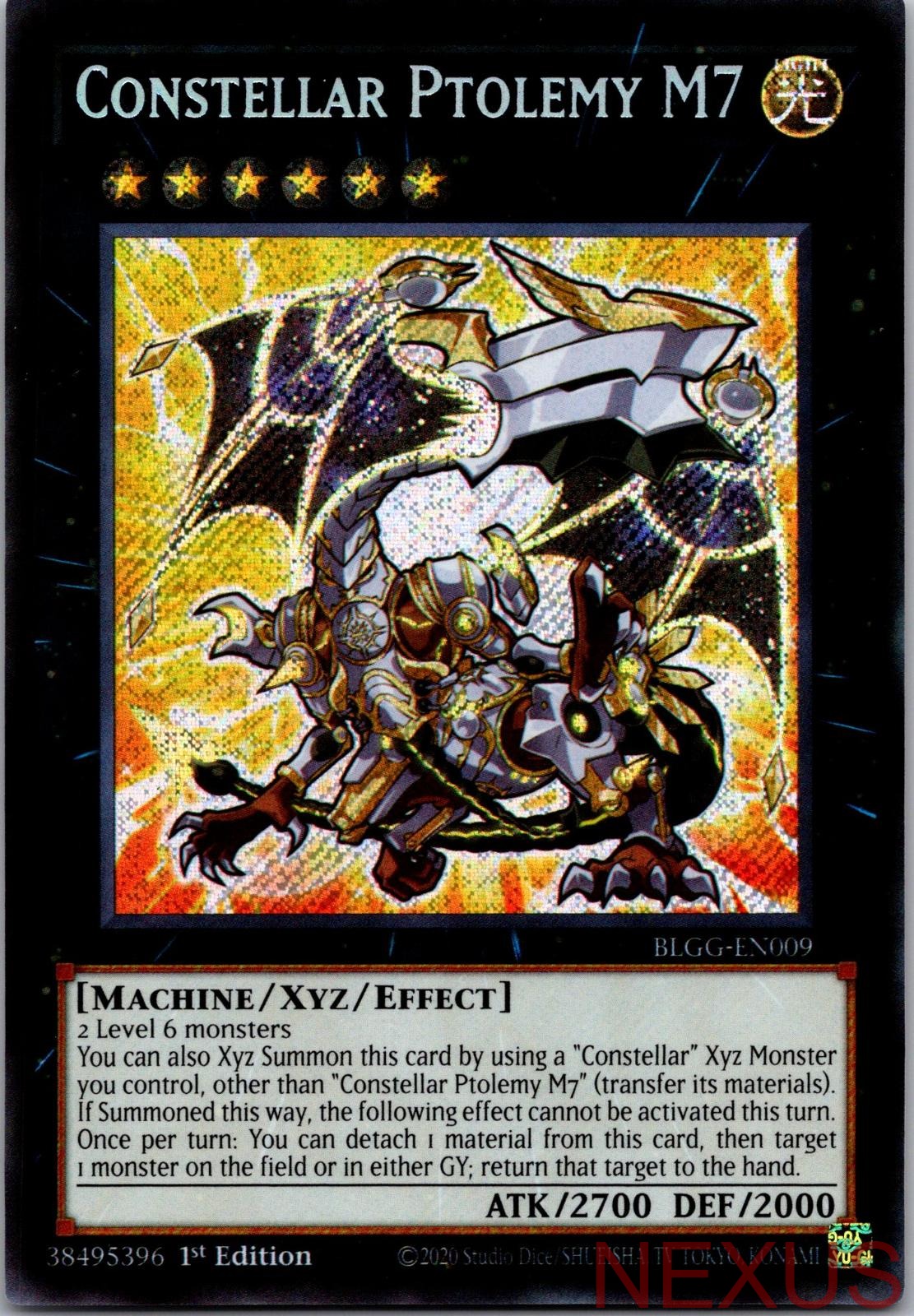 Constellar Ptolemy M7 BLGG-EN009 Secret Rare 1st Edition Near Mint
