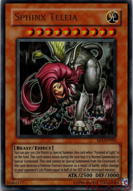 Sphinx Teleia EP1-EN003 Yu-Gi-Oh! Movie Exclusive Pack Yu-Gi-Oh Limited NM
