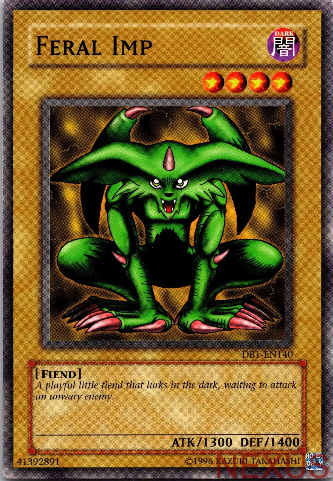 Feral Imp DB1-EN140 Common Dark Beginning 1 Unlimited Near Mint