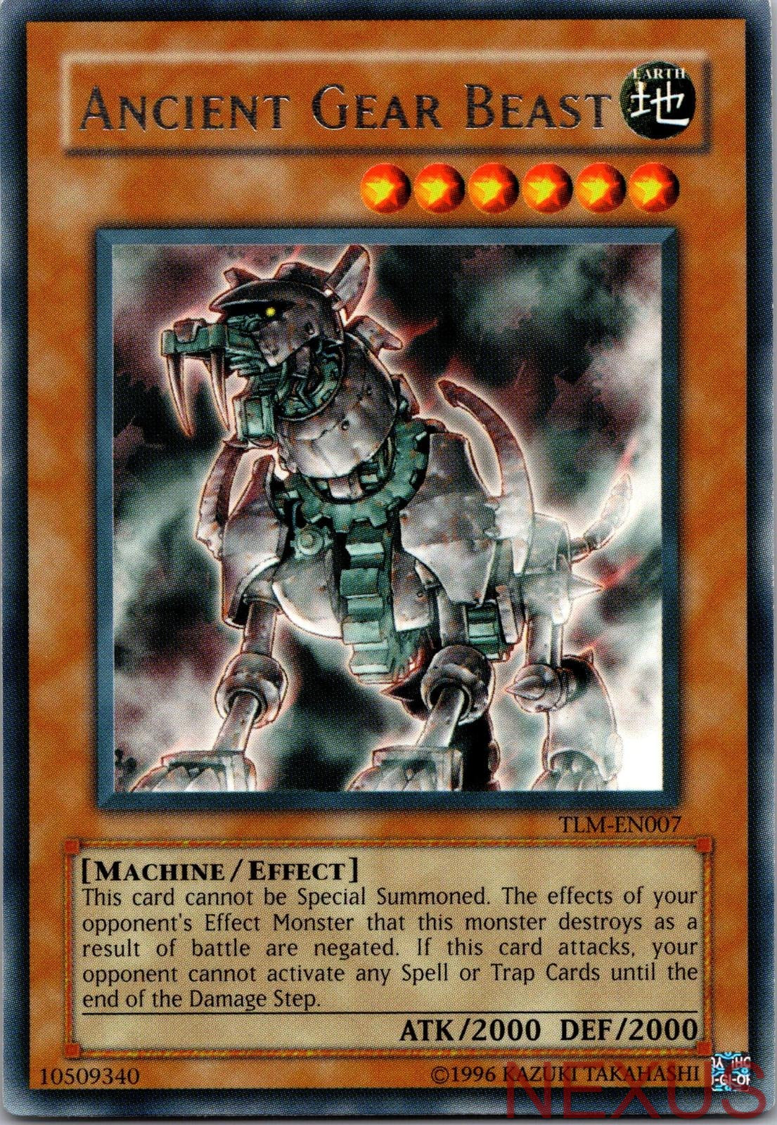 Ancient Gear Beast TLM-EN007 Rare The Lost Millennium Unlimited Near Mint