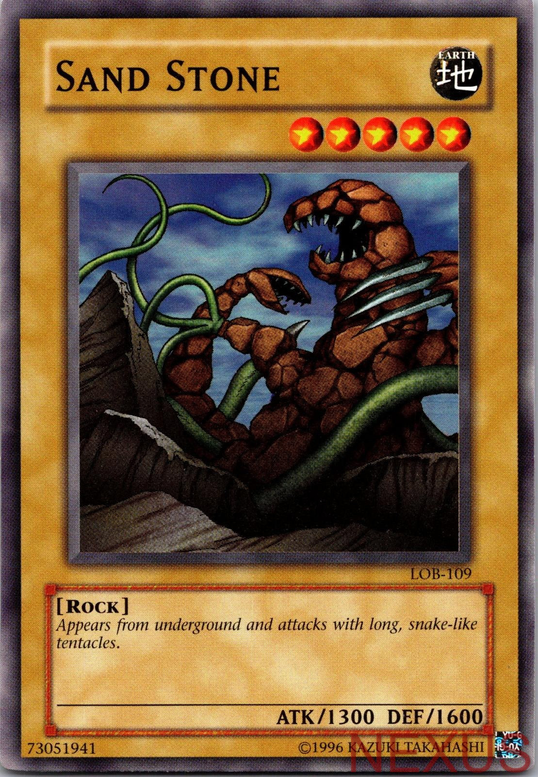 Sand Stone LOB-109 Common The Legend of Blue Eyes White Dragon Unlimited NM