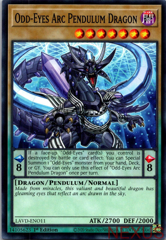 Odd-Eyes Arc Pendulum Dragon LAVD-ENO11 Common / Short Print 1st Edition NM