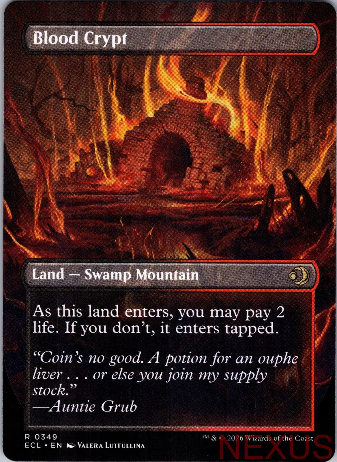 Blood Crypt (Borderless) 349 Rare Near Mint