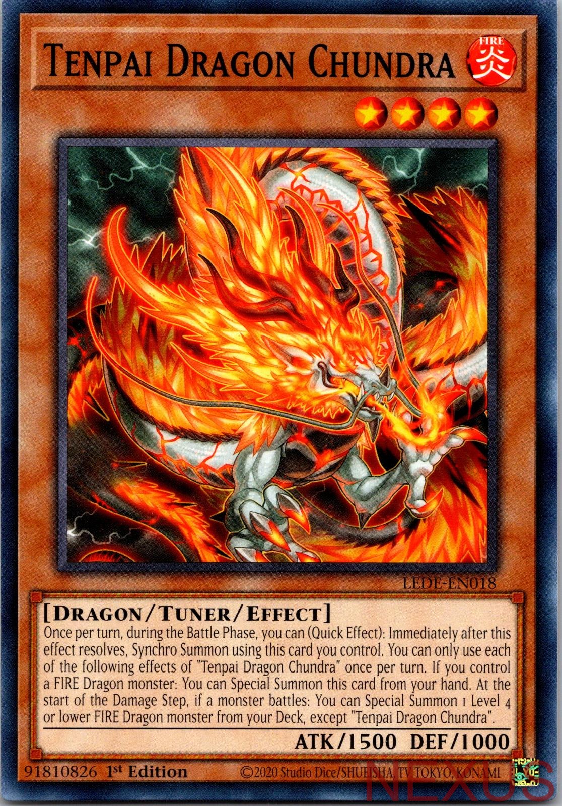 Tenpai Dragon Chundra LEDE-EN018 Common 1st Edition Near Mint