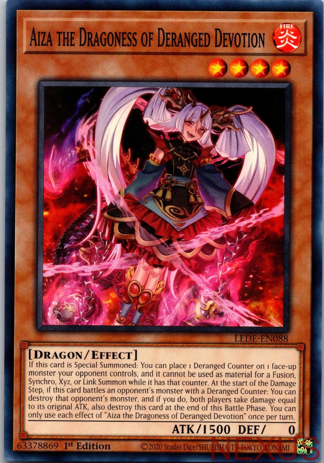 Aiza the Dragoness of Deranged Devotion LEDE-EN088 1st Edition NM