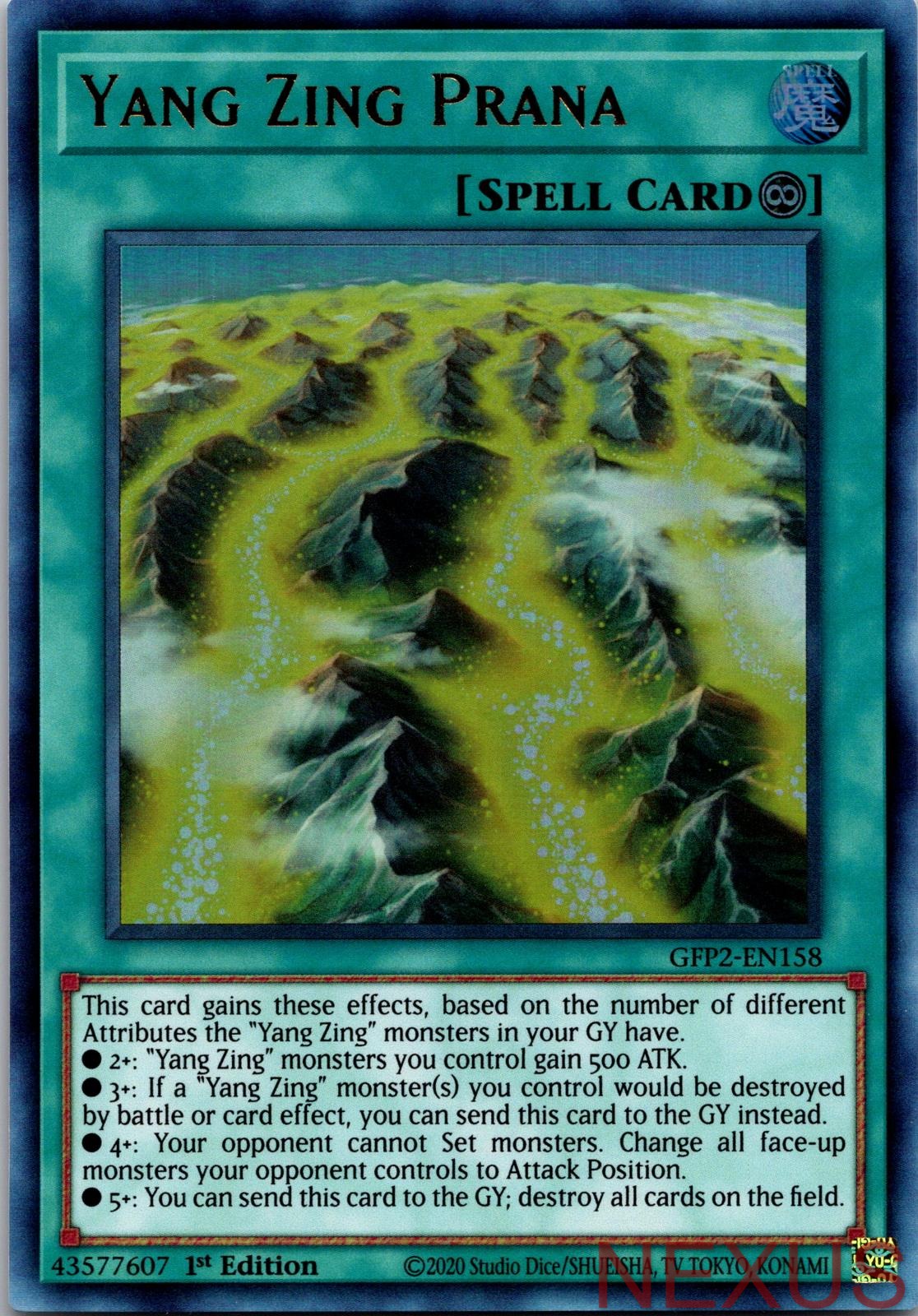 Yang Zing Prana GFP2-EN158 Ultra Rare 1st Edition Near Mint