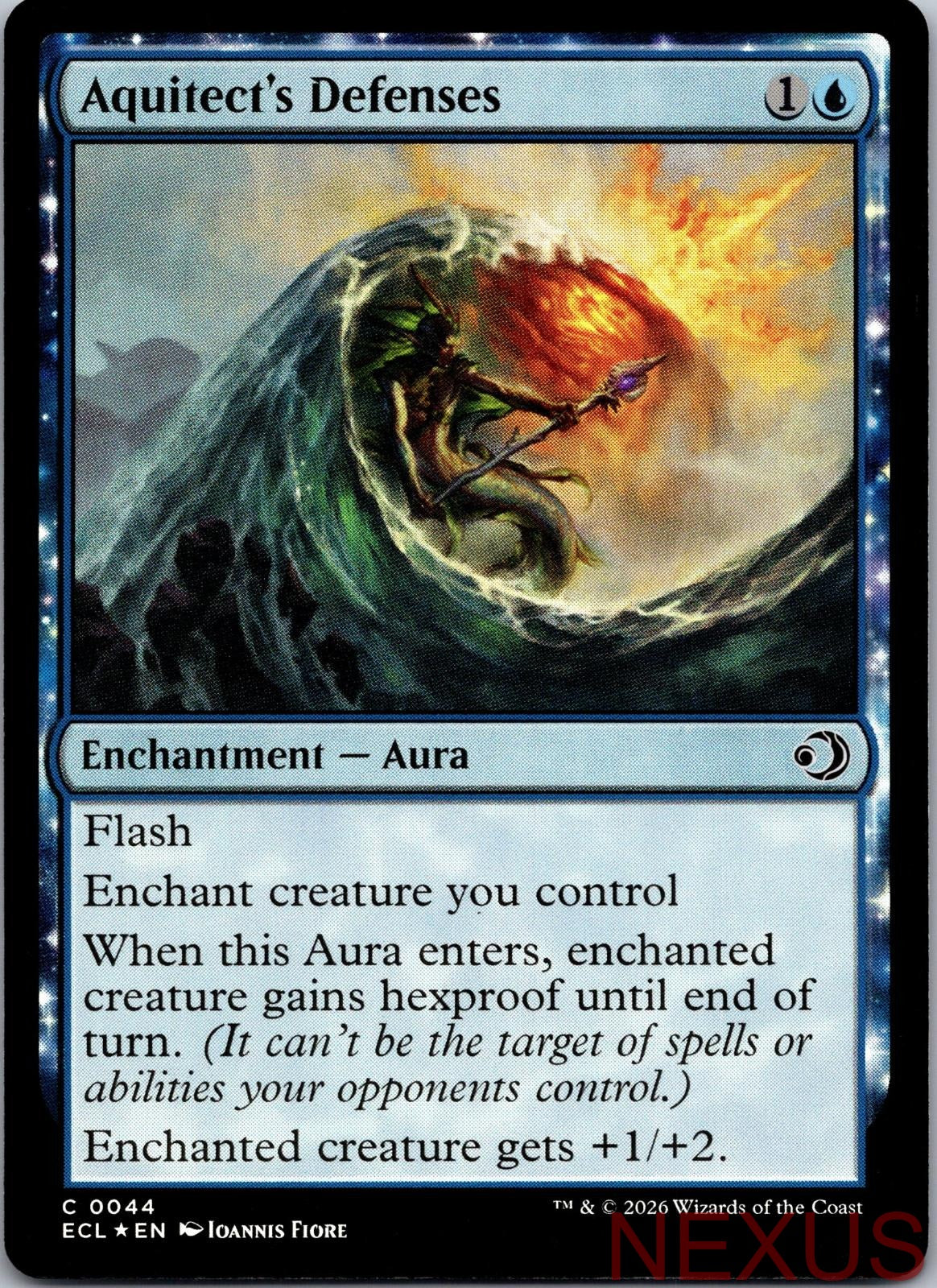 Aquitect's Defenses 44 Common Foil Near Mint