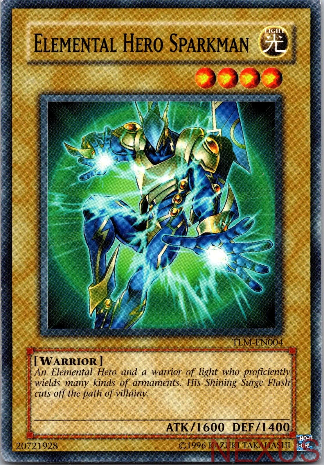 Elemental Hero Sparkman TLM-EN004 Common The Lost Millennium Unlimited Near Mint