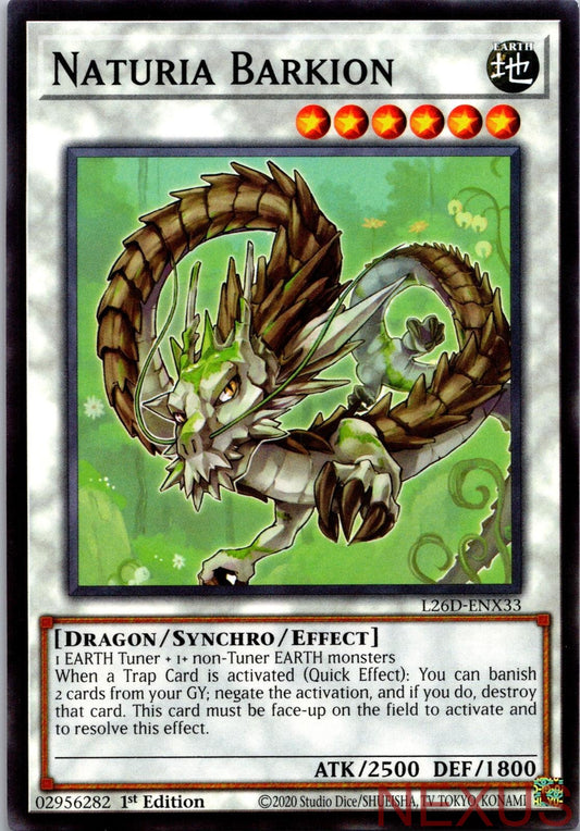 Naturia Barkion L26D-ENX33 Common Legendary Modern Decks 2026 1st Edition NM