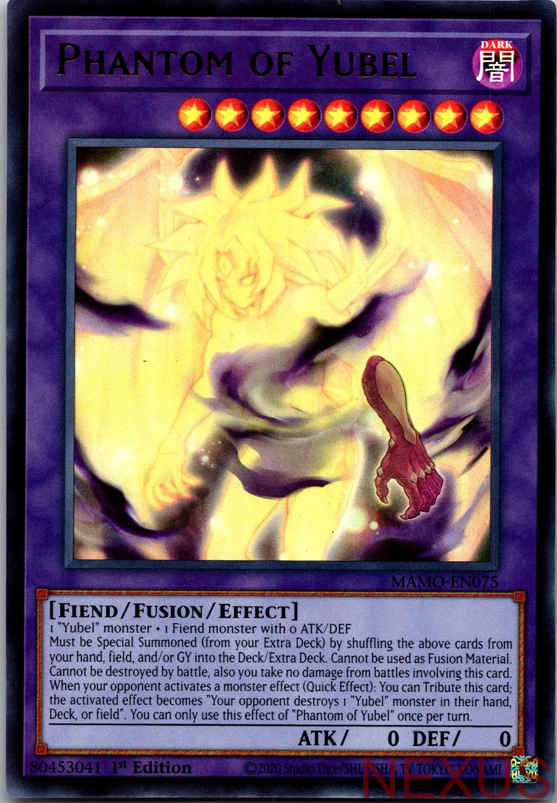 Phantom of Yubel MAMO-EN075 Ultra Rare 1st Edition Near Mint