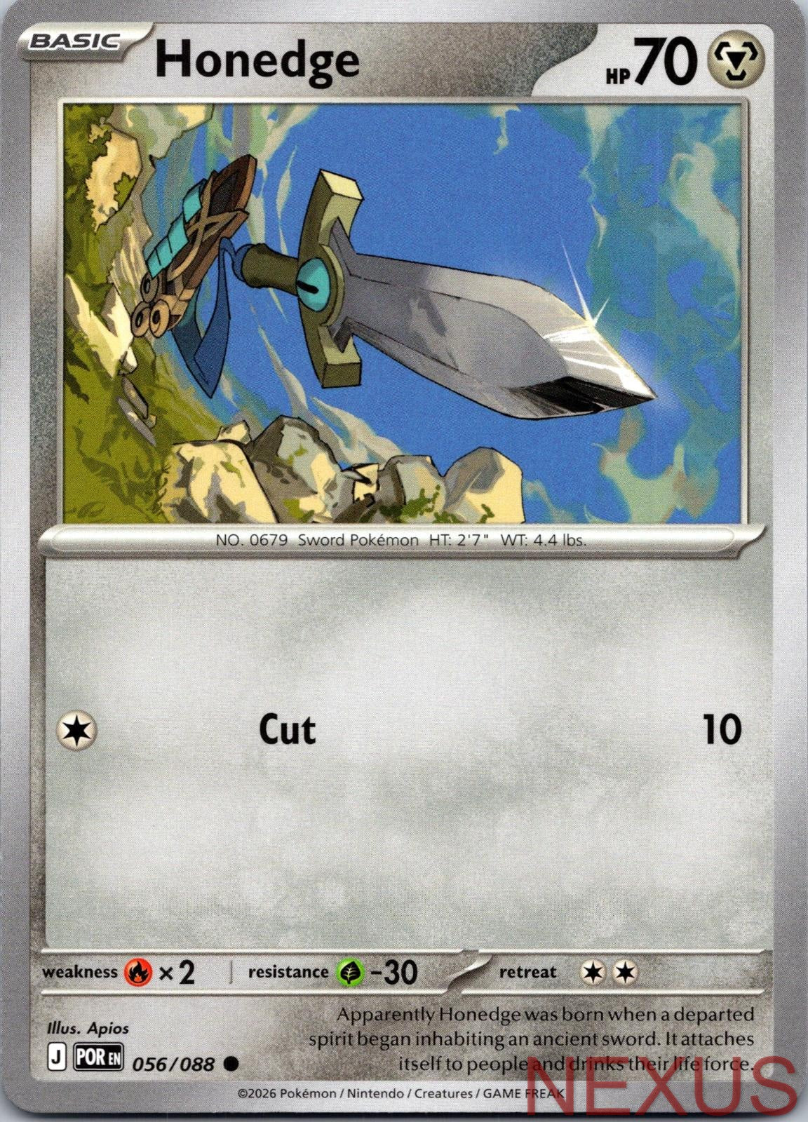 Honedge 056/088 Common Near Mint