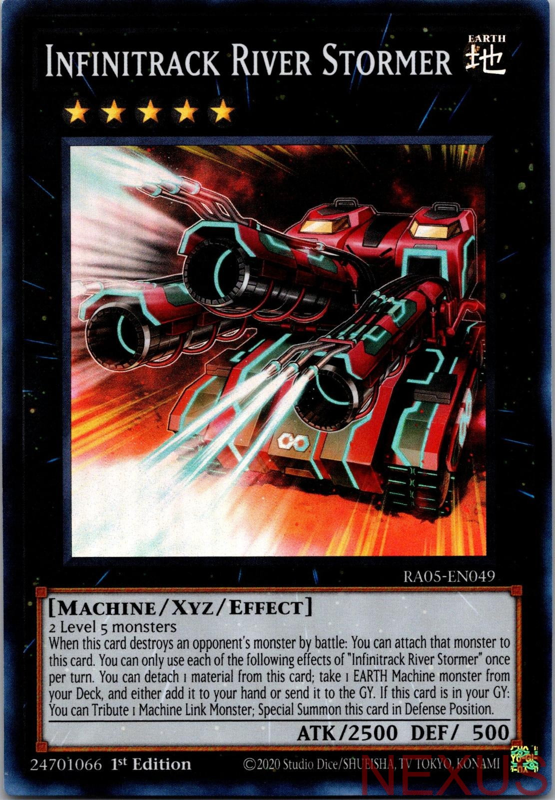 Infinitrack River Stormer RA05-EN049 Super Rare 1st Edition Near Mint