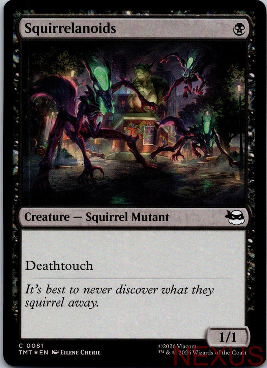 Squirrelanoids 0081 Teenage Mutant Ninja Turtles Magic: The Gathering Foil NM