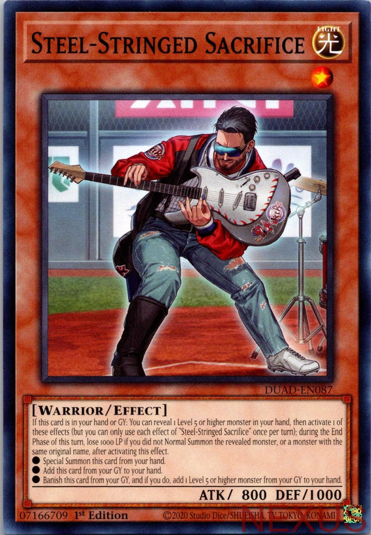 Steel-Stringed Sacrifice DUAD-EN087 Common Duelist's Advance 1st Edition NM
