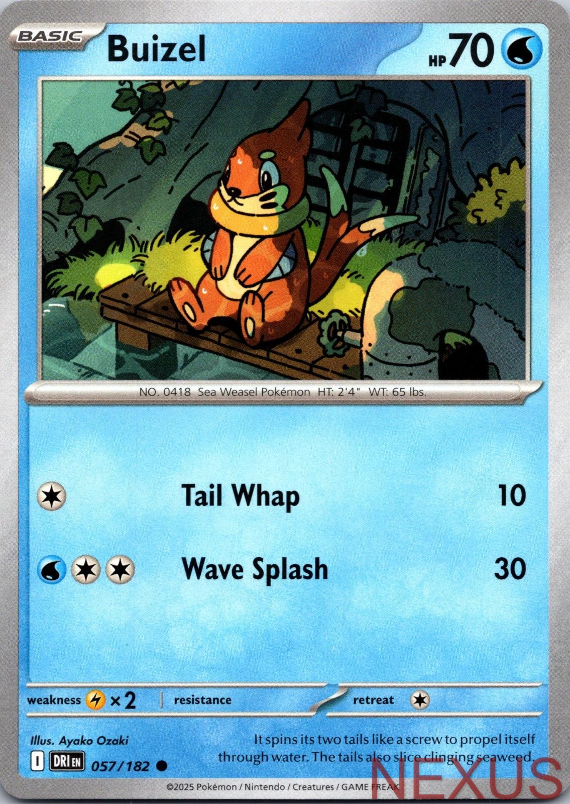 Buizel 057/182 Common Near Mint