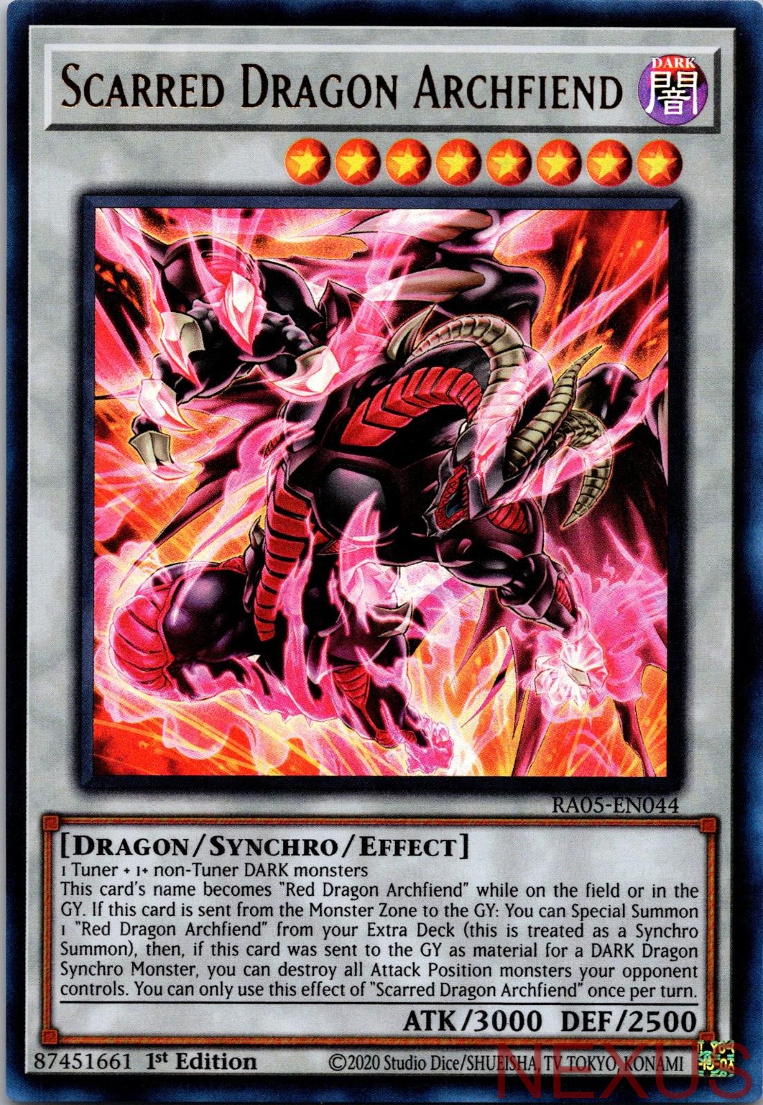 Scarred Dragon Archfiend (Ultra Rare) RA05-EN044 Ultra Rare 1st Edition NM