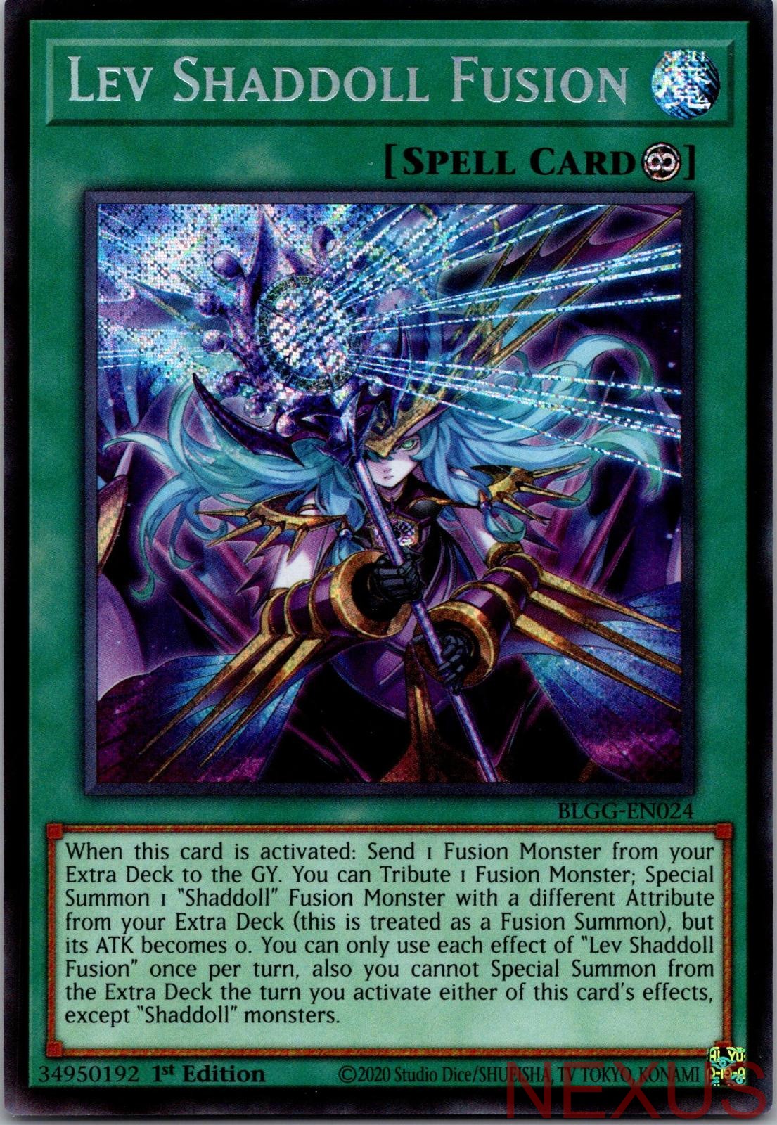 Lev Shaddoll Fusion BLGG-EN024 Secret Rare 1st Edition Near Mint