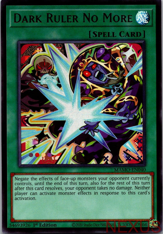 Dark Ruler No More MAMO-EN040 Magnificent Monsters Yu-Gi-Oh 1st Edition NM
