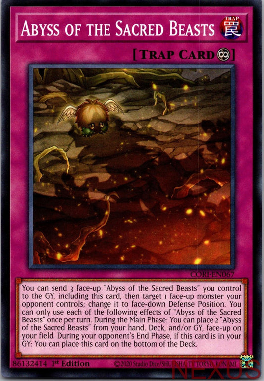Abyss of the Sacred Beasts CORI-EN067 Common / Short Print 1st Edition Near Mint