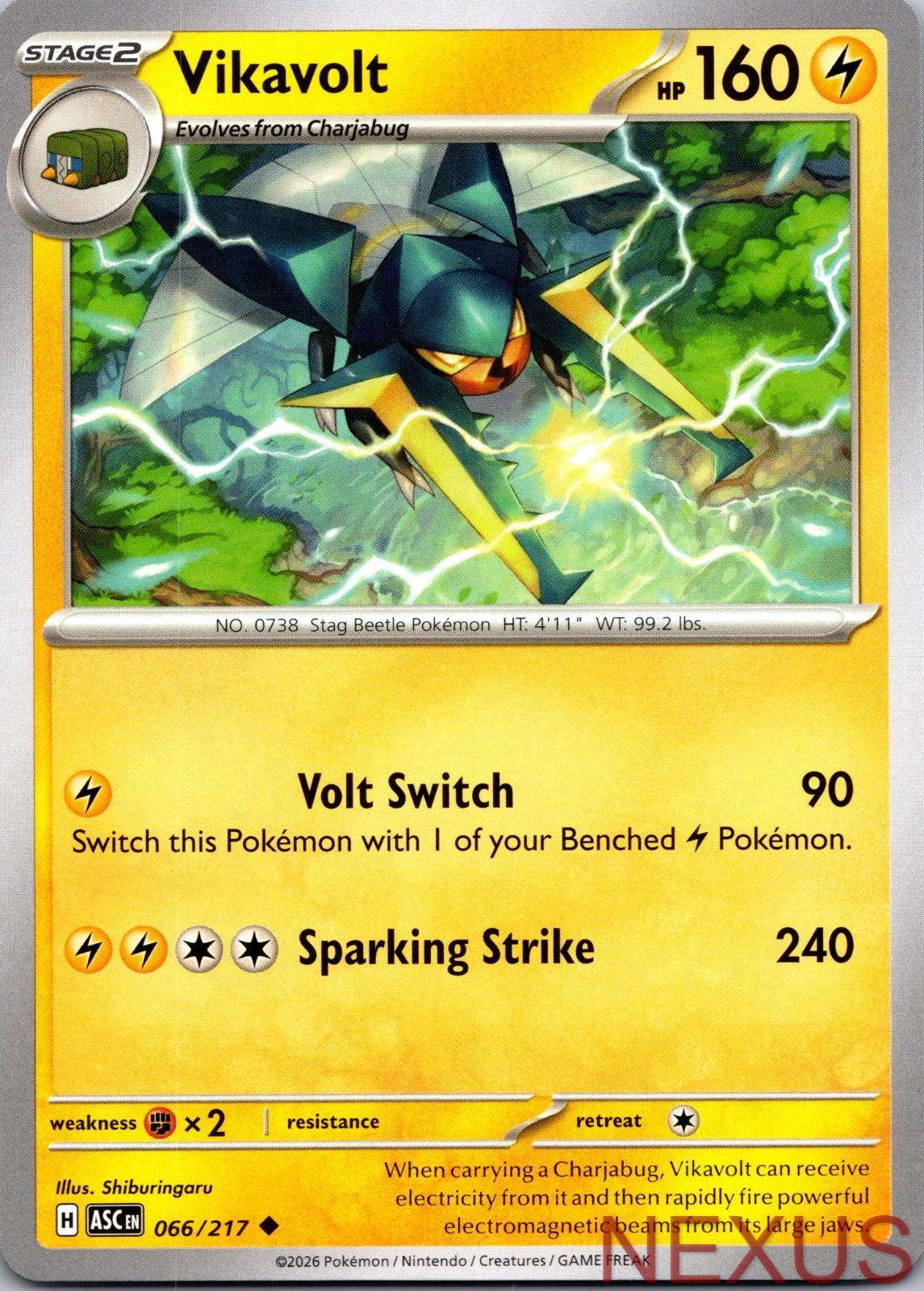 Vikavolt 066/217 Uncommon Near Mint
