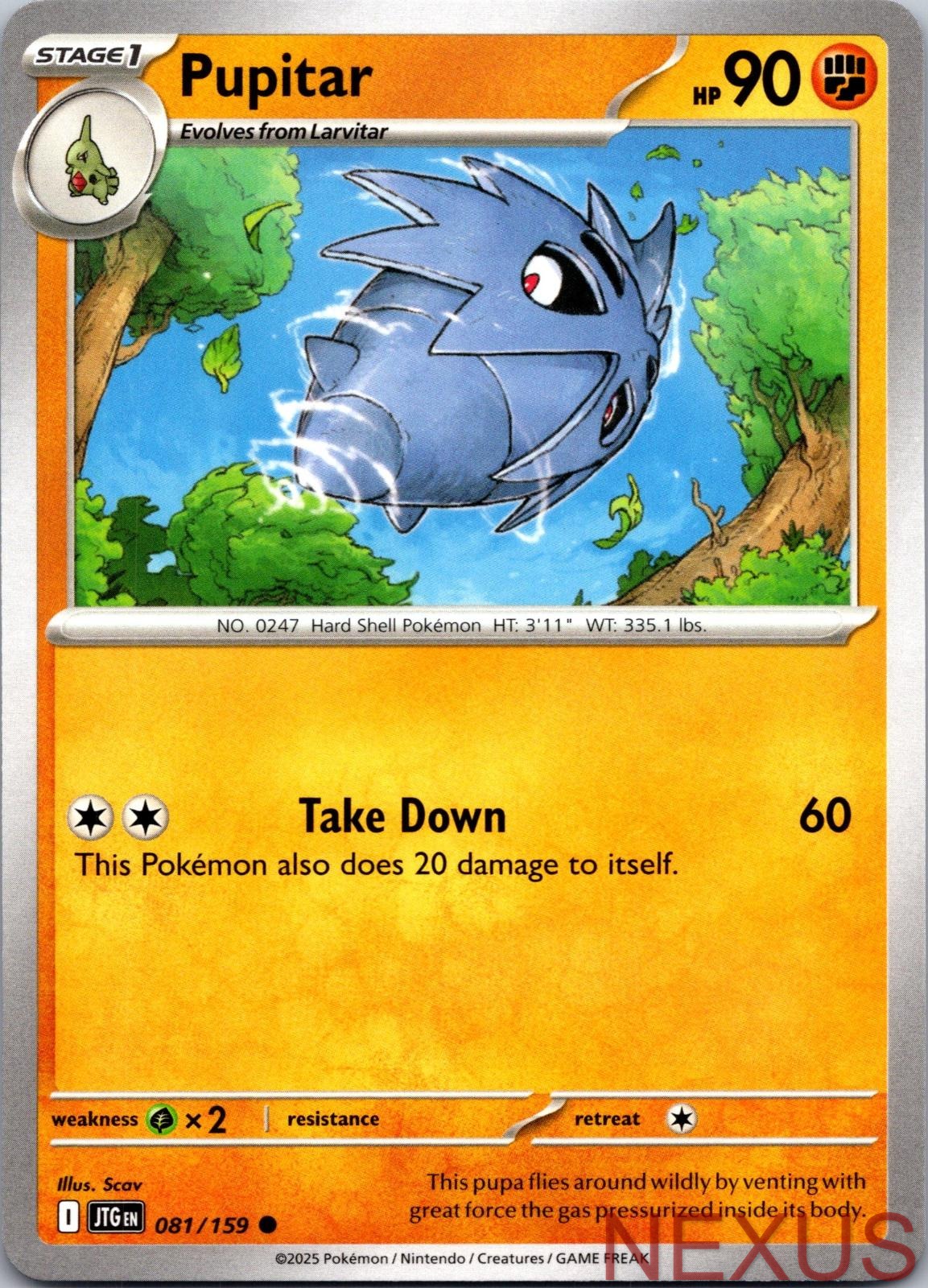 Pupitar 081/159 Common Near Mint