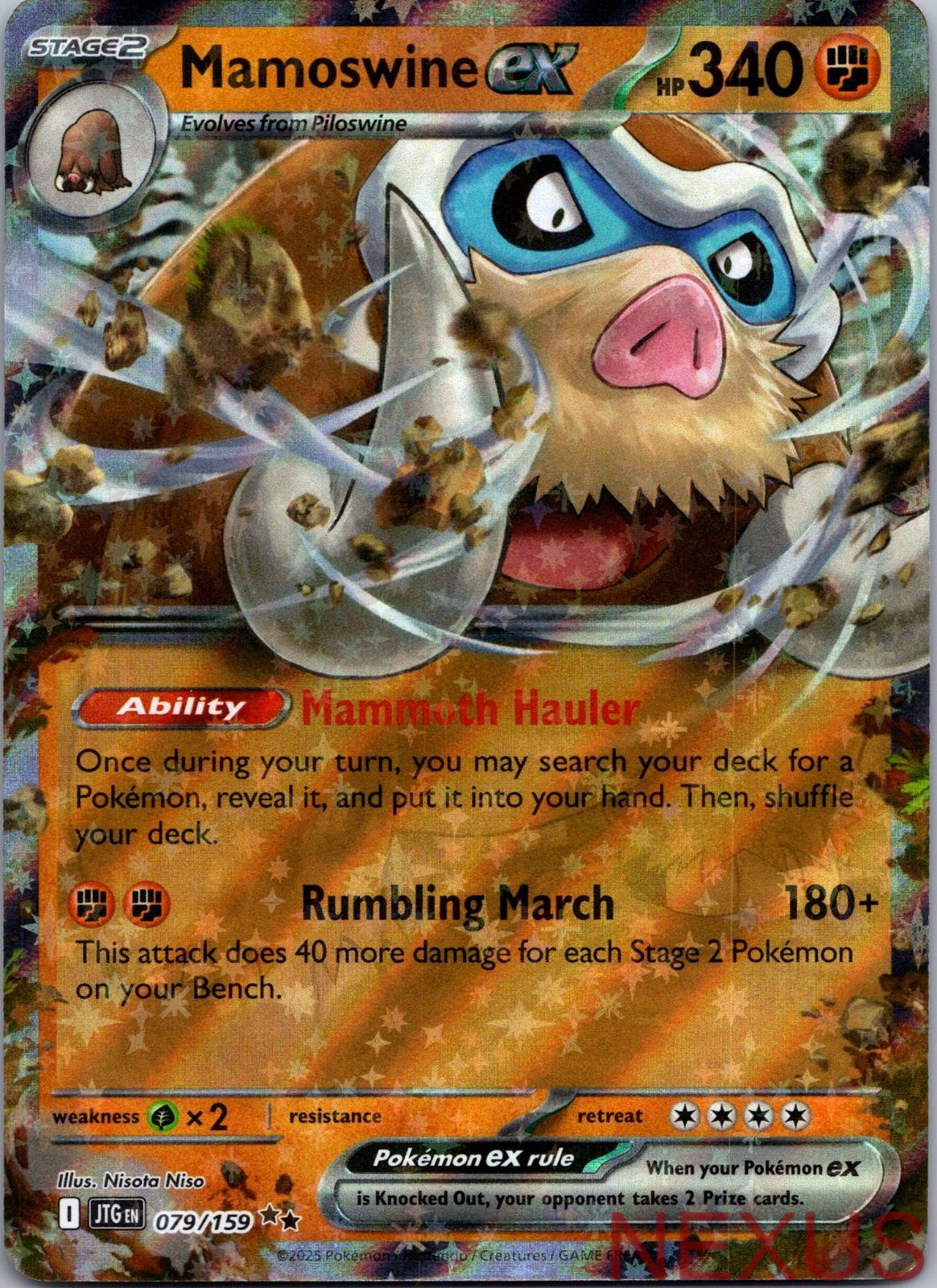 Mamoswine ex 079/159 Double Rare Holo Near Mint