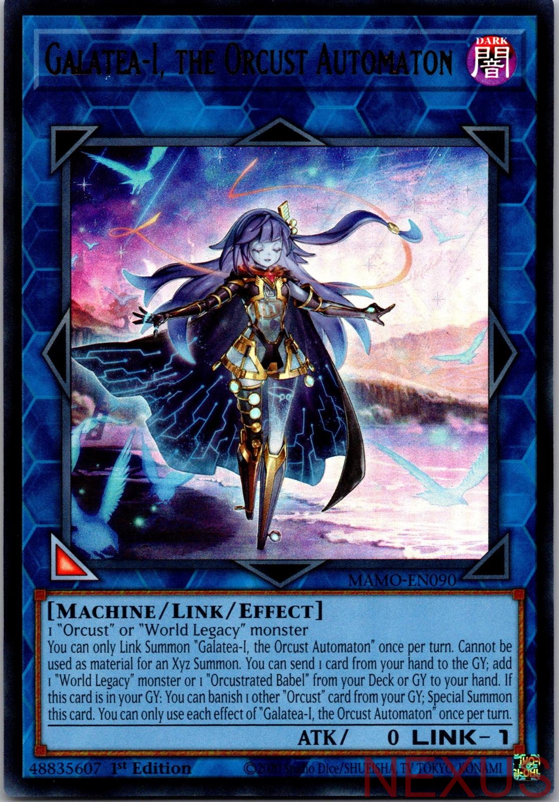 Galatea-I, the Orcust Automaton MAMO-EN090 Yu-Gi-Oh 1st Edition NM