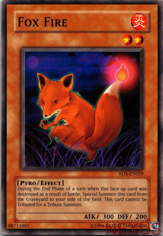 Fox Fire RDS-EN029 Common Rise of Destiny Unlimited Near Mint