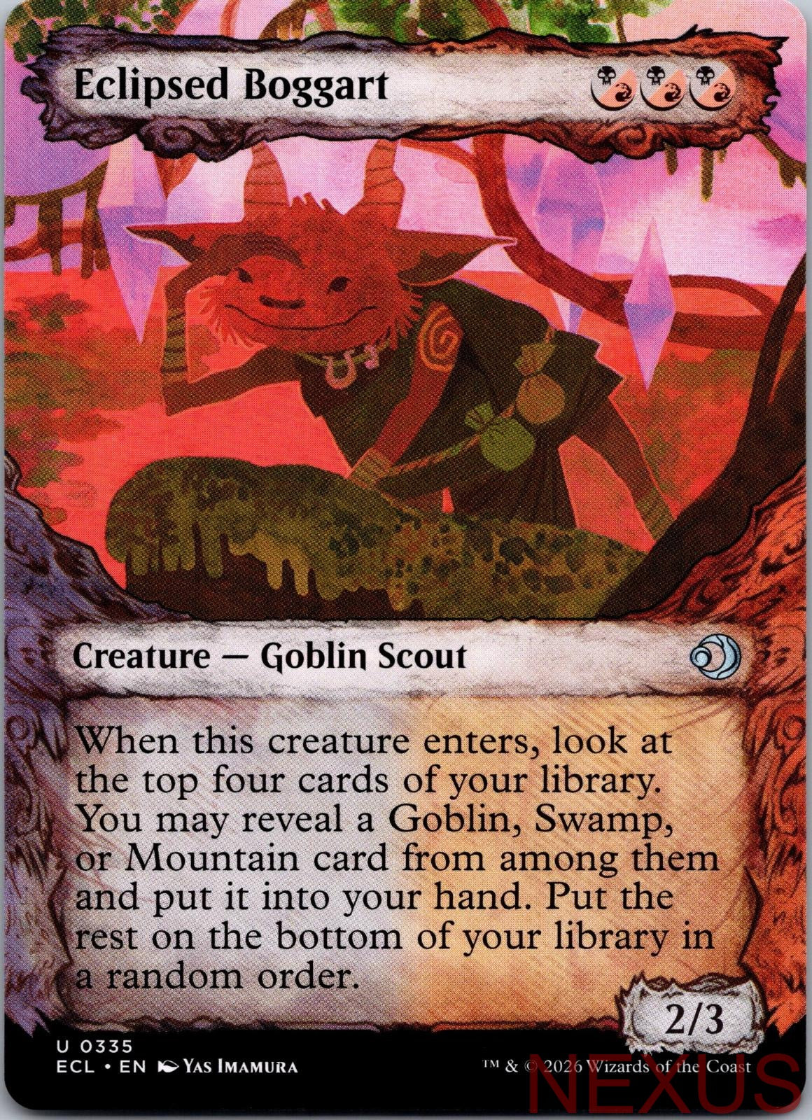 Eclipsed Boggart (Showcase) 335 Uncommon Near Mint