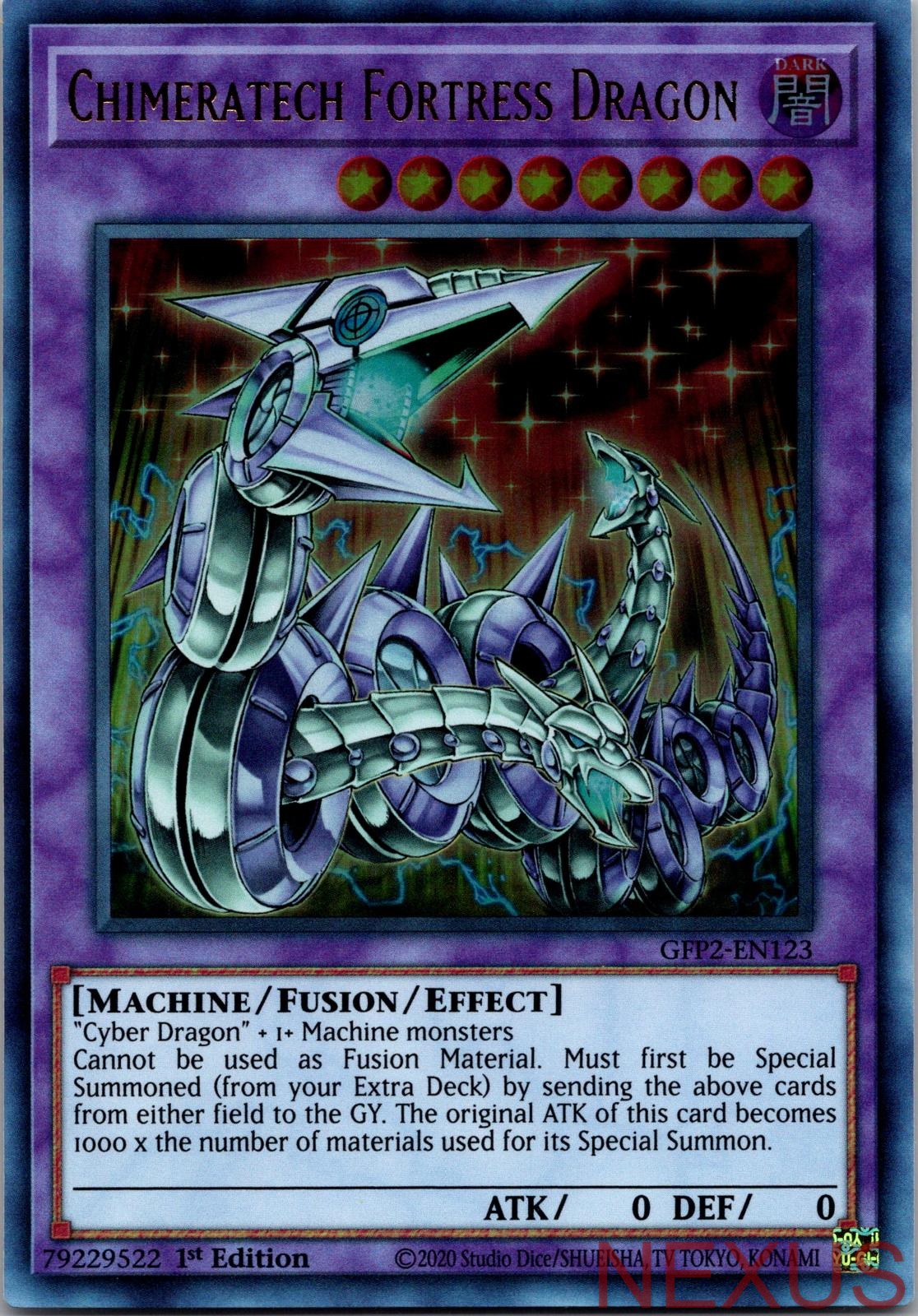 Chimeratech Fortress Dragon GFP2-EN123 Ultra Rare 1st Edition Near Mint