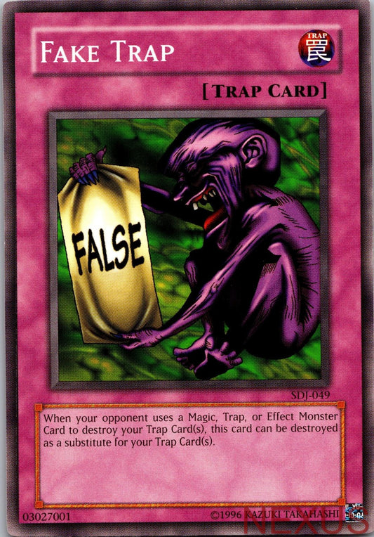 Fake Trap SDJ-049 Common Starter Deck: Joey Yu-Gi-Oh Unlimited Near Mint