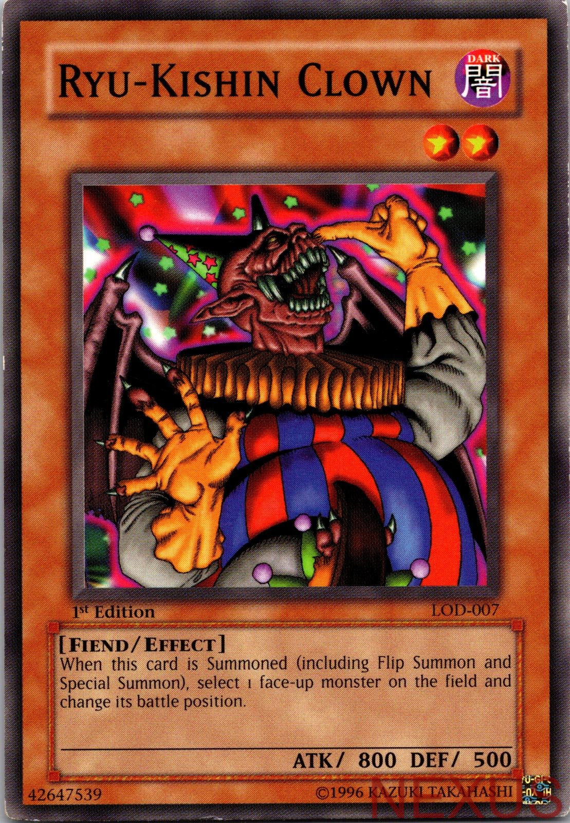 Ryu-Kishin Clown LOD-007 Common 1st Edition Lightly Played