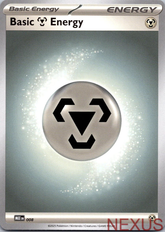 Basic Metal Energy - 008 8 Common Mega Evolution Energies Pokemon Near Mint