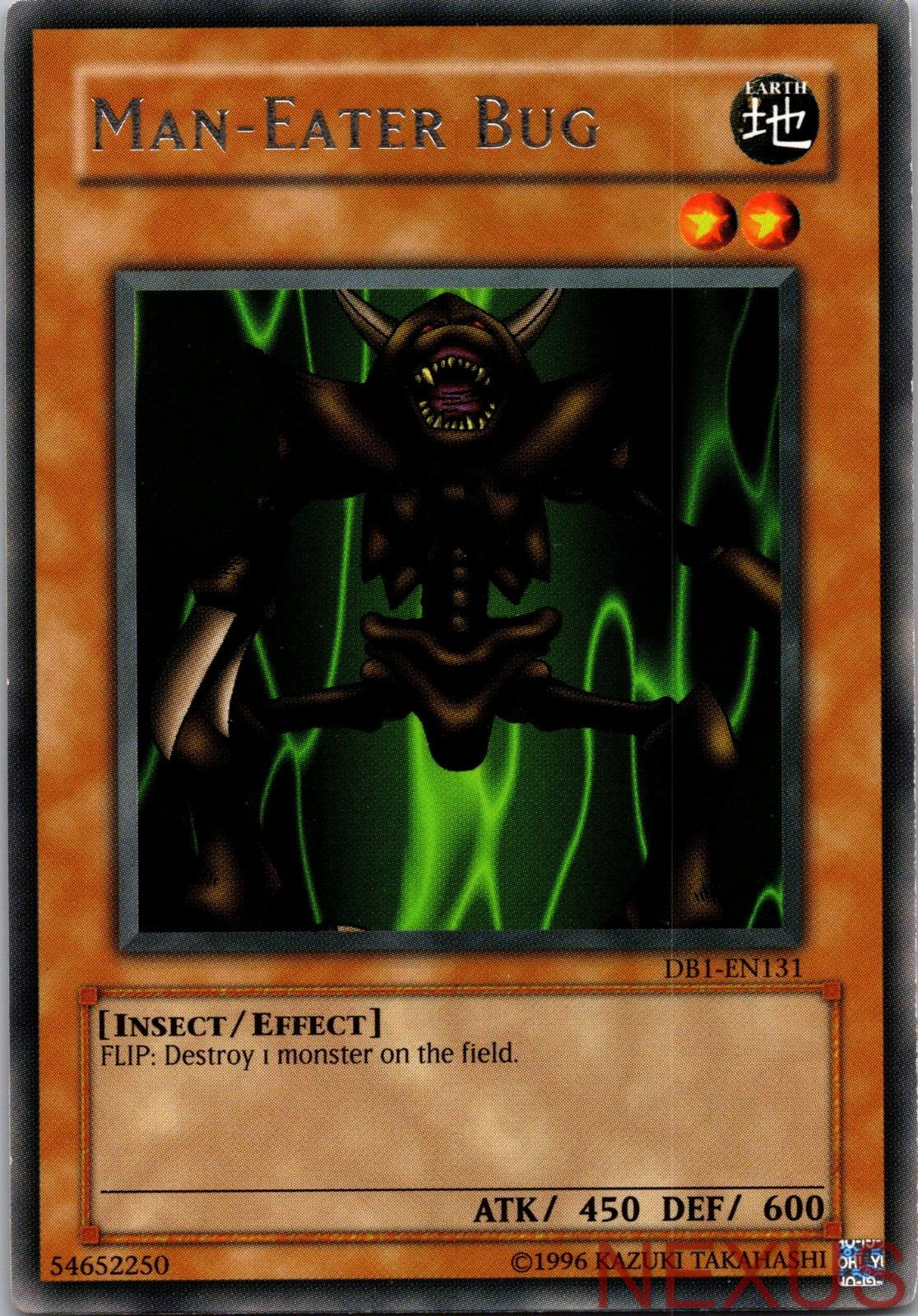 Man-Eater Bug DB1-EN131 Rare Dark Beginning 1 Yu-Gi-Oh Unlimited Near Mint