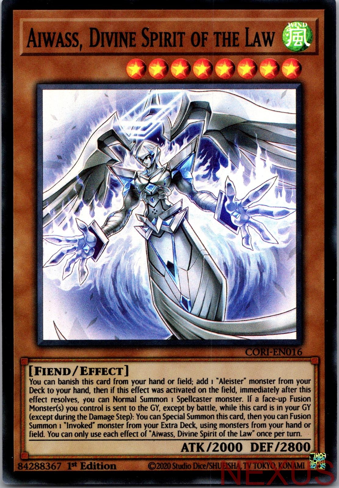 Aiwass, Divine Spirit of the Law CORI-EN016 Super Rare 1st Edition Near Mint