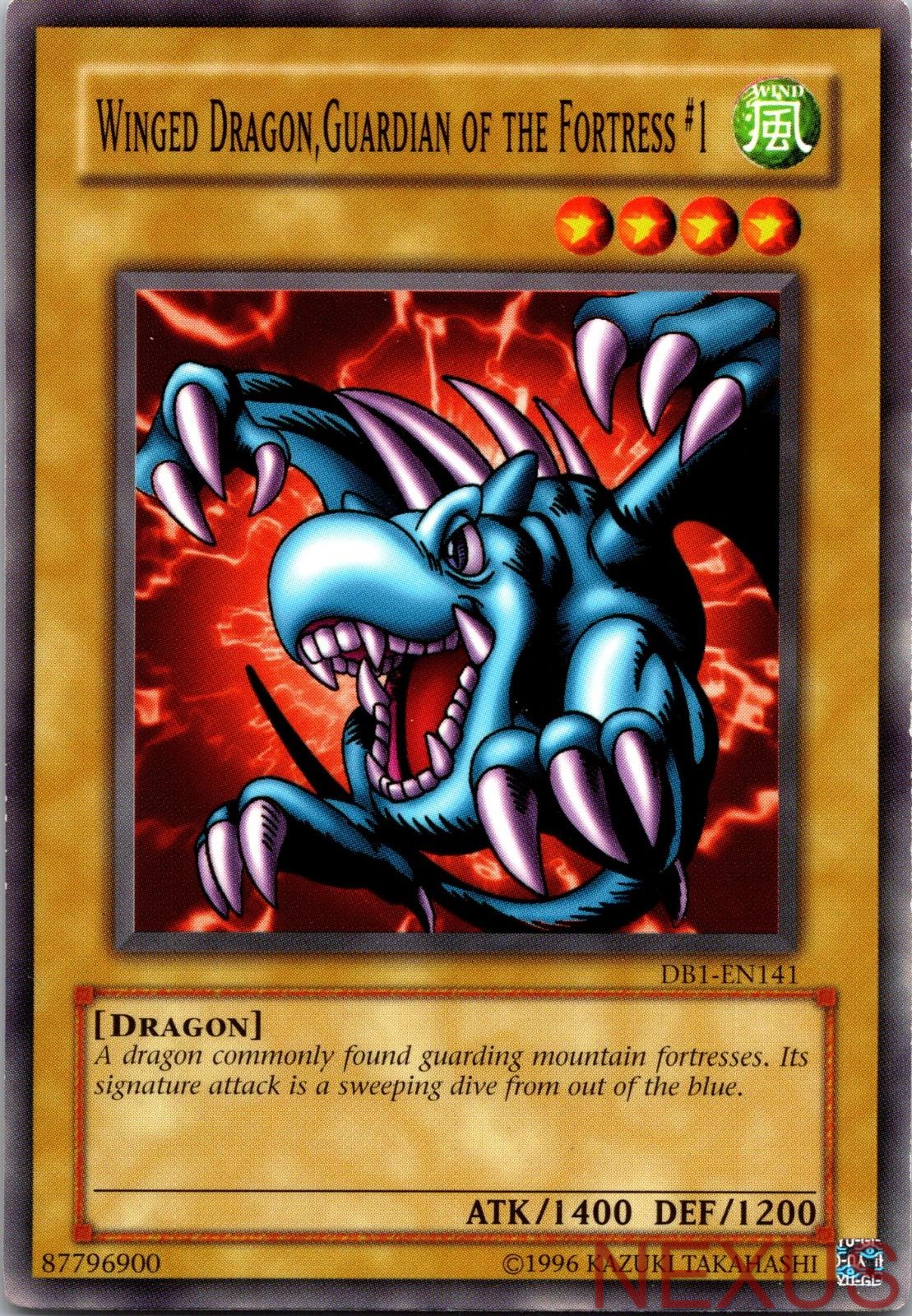 Winged Dragon, Guardian of the Fortress #1 DB1-EN141 Yu-Gi-Oh Unlimited NM