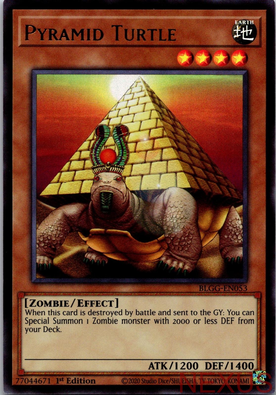 Pyramid Turtle BLGG-EN053 Ultra Rare 1st Edition Near Mint