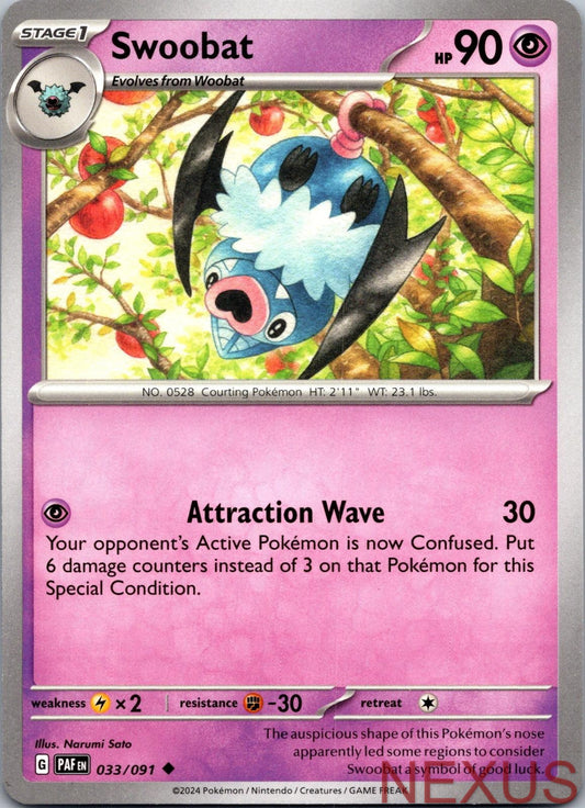 Swoobat 033/091 Uncommon Near Mint