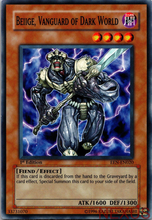 Beiige, Vanguard of Dark World EEN-EN020 Yu-Gi-Oh 1st Edition NM