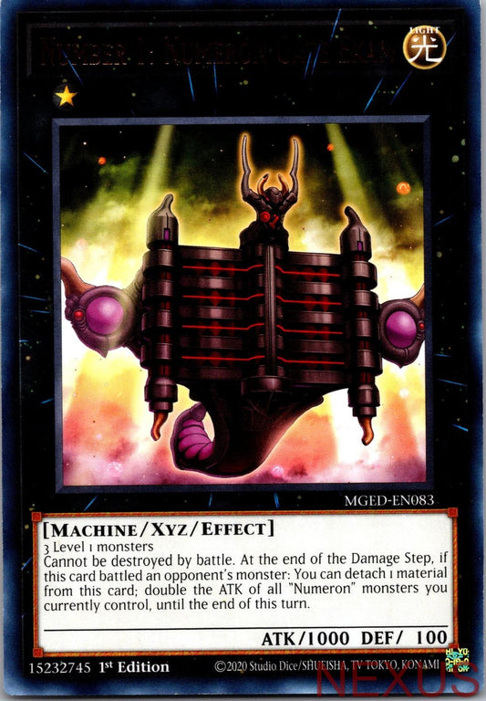 Number 1: Numeron Gate Ekam MGED-EN083 Maximum Gold: El Dorado 1st Edition NM