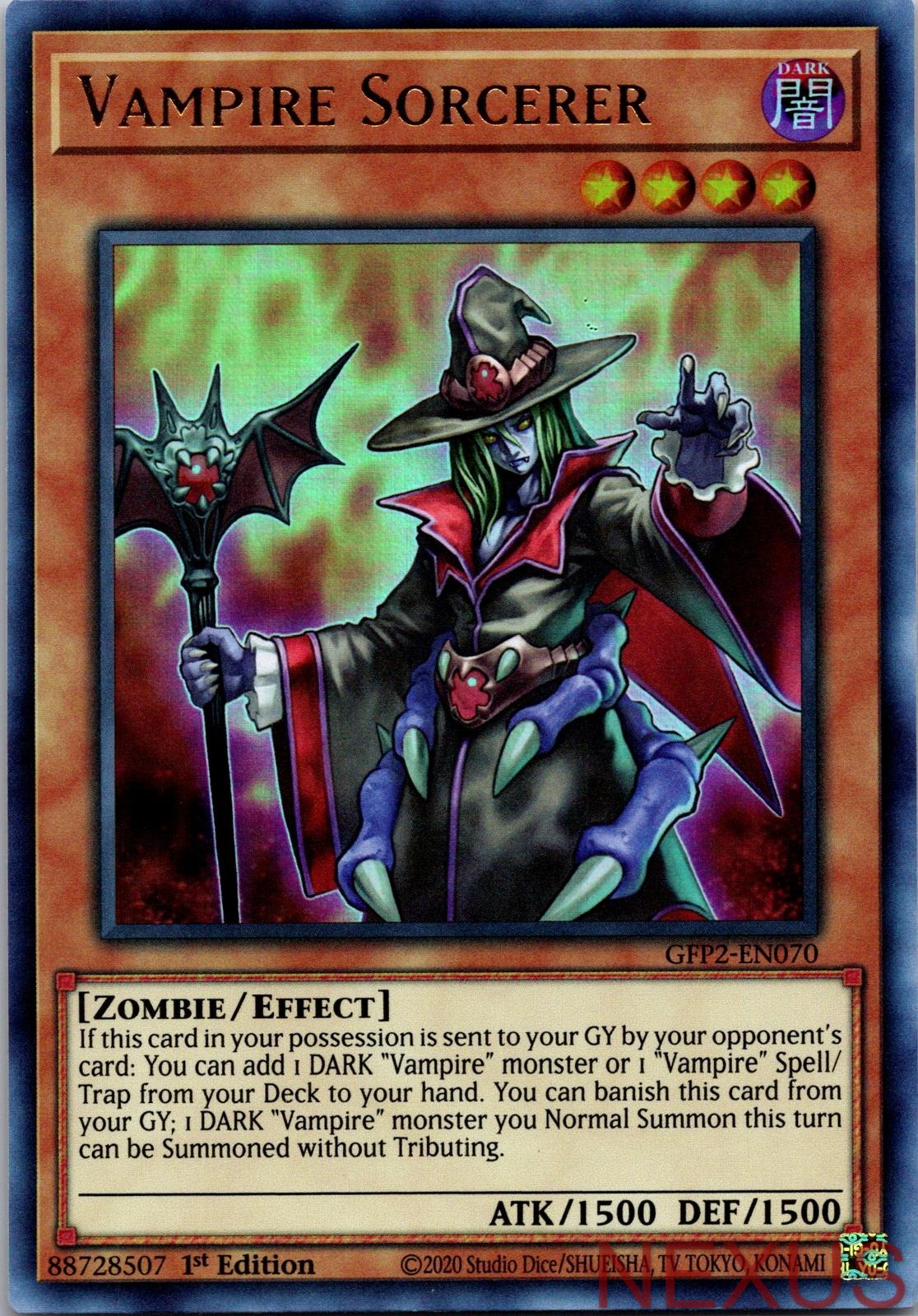 Vampire Sorcerer GFP2-EN070 Ultra Rare 1st Edition Near Mint