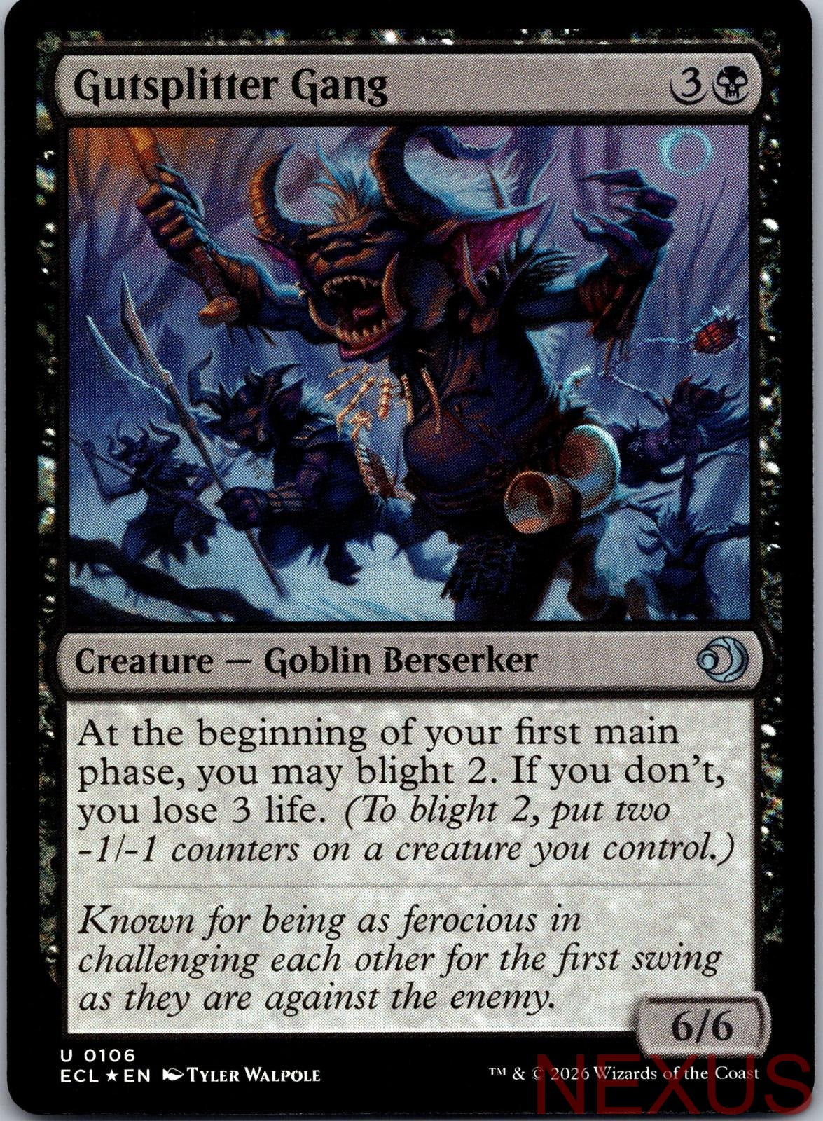 Gutsplitter Gang 106 Uncommon Foil Near Mint