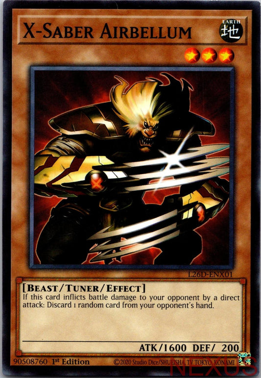 X-Saber Airbellum L26D-ENX01 Common Legendary Modern Decks 2026 1st Edition NM