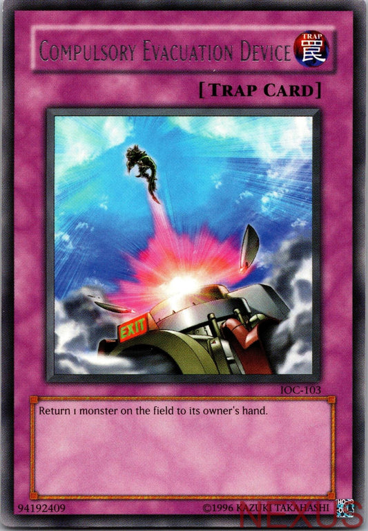 Compulsory Evacuation Device IOC-103 Invasion of Chaos Yu-Gi-Oh Unlimited NM
